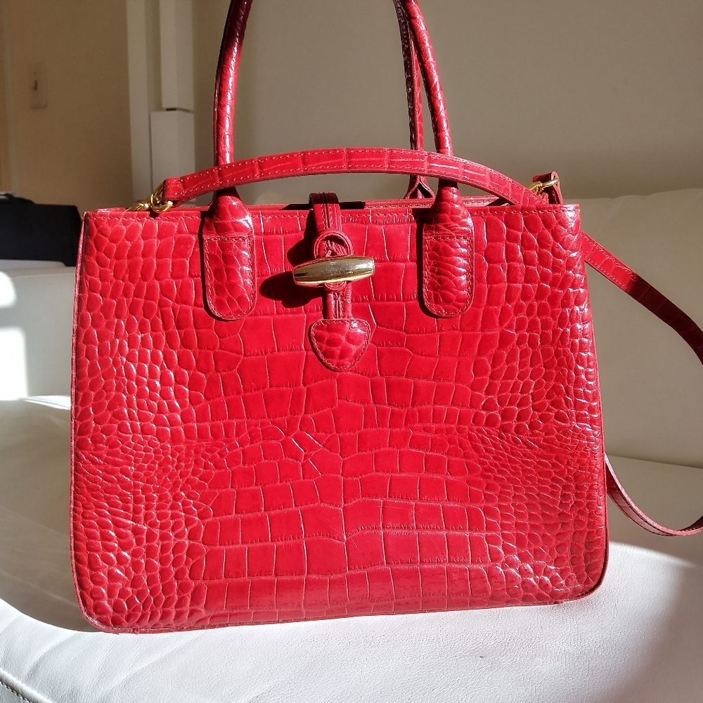 DESIGNER "M. LONDON" LEATHER HANDBAG
